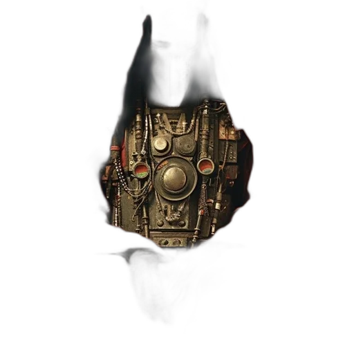 mask, robot, weapon, crown transparent PNG cut-out