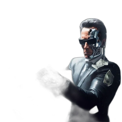 robot, mask, face, jacket transparent PNG cut-out