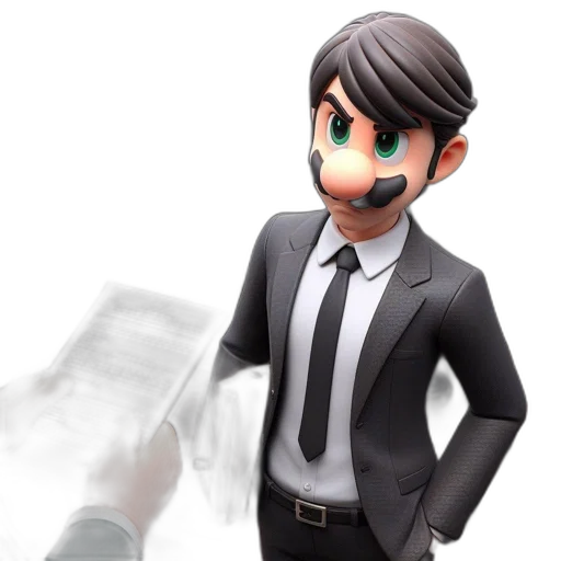 staff, robot, mask, 3d render transparent PNG cut-out