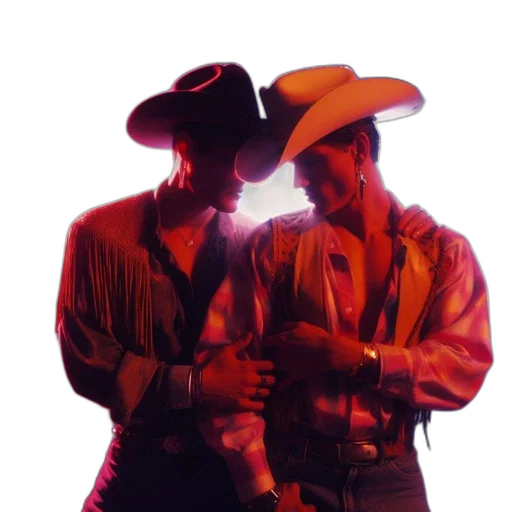 jacket, hat, neon lights, fire transparent PNG cut-out