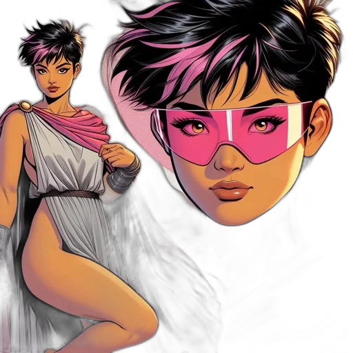 comic book art, concept art, fantasy art, cartoon transparent PNG cut-out