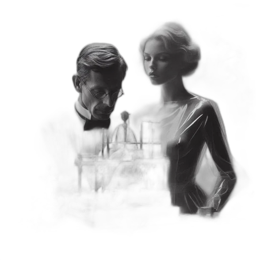 dress, face, concept art, comic book art transparent PNG cut-out