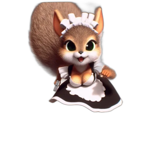 staff, dress, animal, creature transparent PNG cut-out