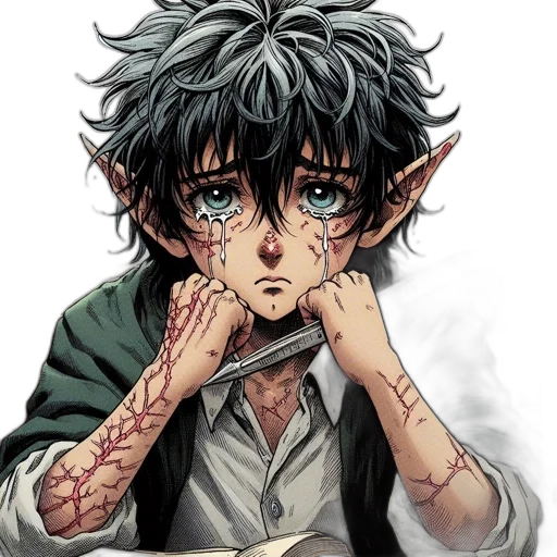face, dragon, creature, staff transparent PNG cut-out