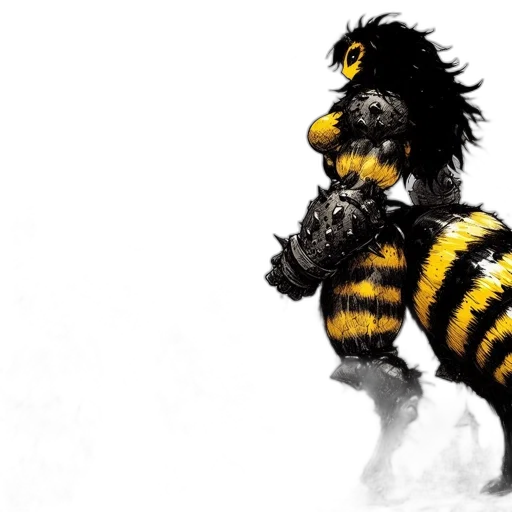 animal, creature, concept art, 3d render transparent PNG cut-out