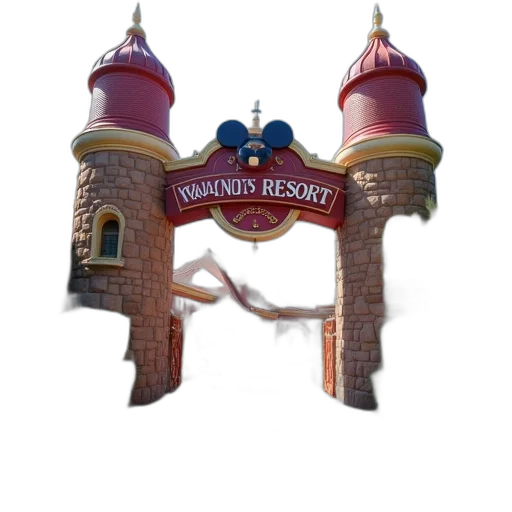 building, staff, crown, 3d render transparent PNG cut-out