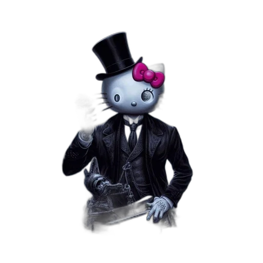 hat, staff, animal, robot transparent PNG cut-out
