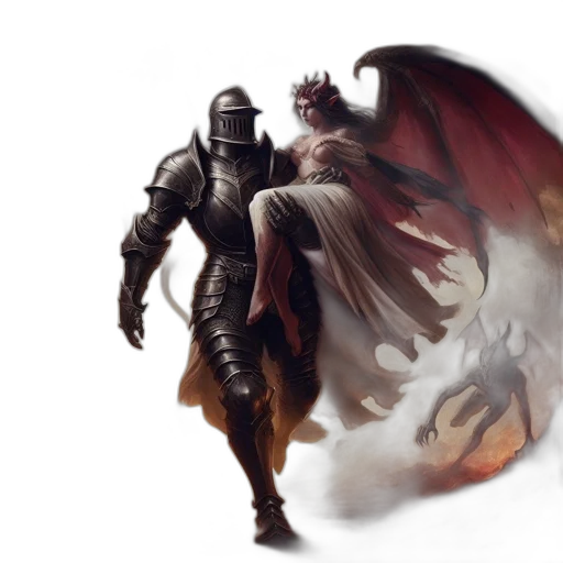 dragon, sword, fantasy art, concept art transparent PNG cut-out