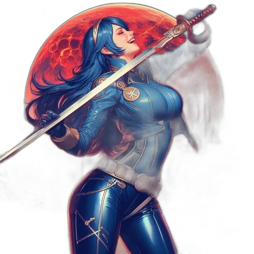 sword, weapon, comic book art, fantasy art transparent PNG cut-out