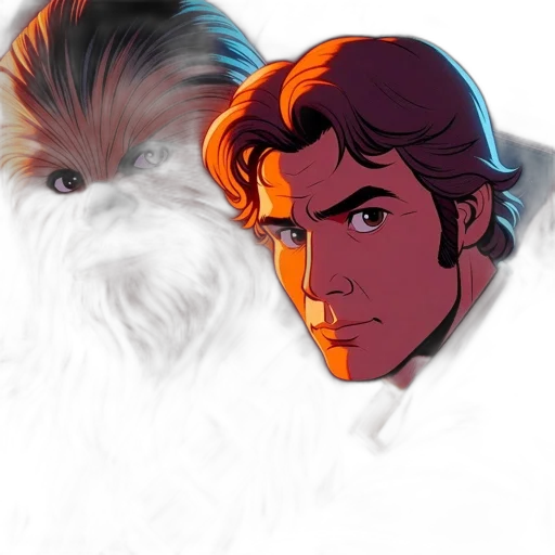 hair, mask, comic book art, concept art transparent PNG cut-out