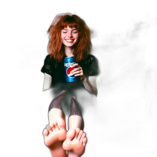 shoes, hair, bottle, staff transparent PNG cut-out