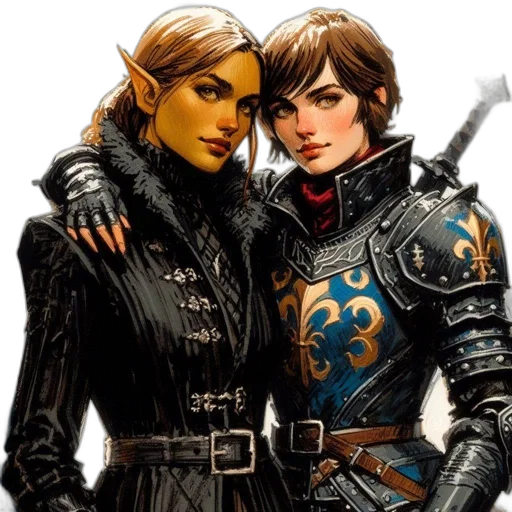 fantasy art, concept art, comic book art, pixel art transparent PNG cut-out
