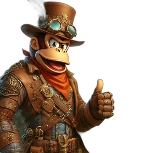 hat, staff, concept art, 3d render transparent PNG cut-out