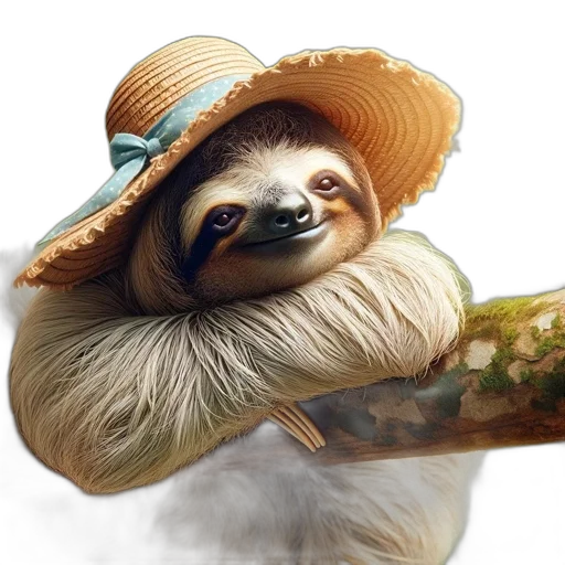 hat, animal, creature, staff transparent PNG cut-out