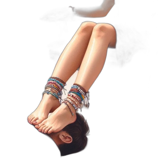 jewelry, shoes, staff, photorealistic transparent PNG cut-out