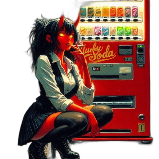 robot, food, jacket, cyberpunk transparent PNG cut-out