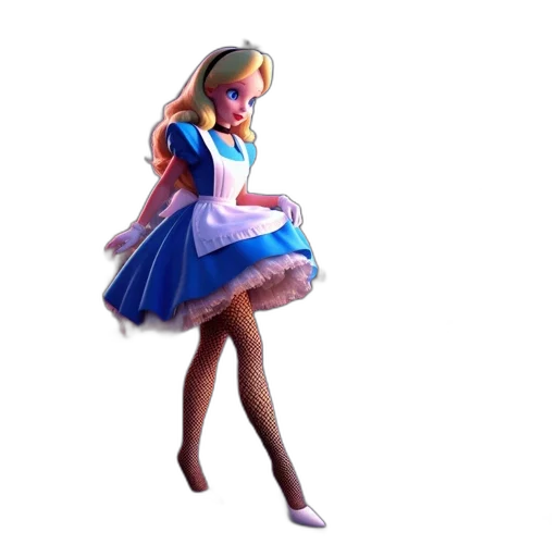 dress, robot, shoes, 3d render transparent PNG cut-out