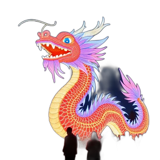 dragon, creature, staff, animal transparent PNG cut-out