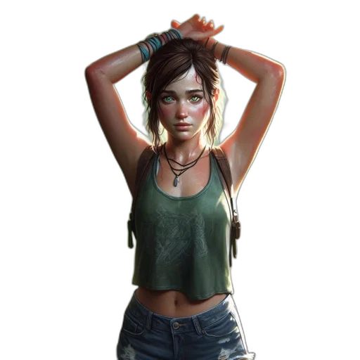 jacket, weapon, face, concept art transparent PNG cut-out