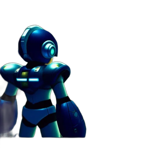 robot, weapon, concept art, 3d render transparent PNG cut-out