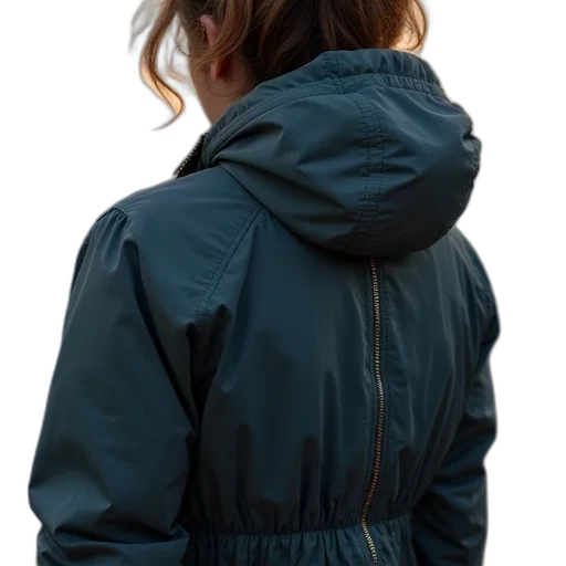 jacket, hair, dress, staff transparent PNG cut-out