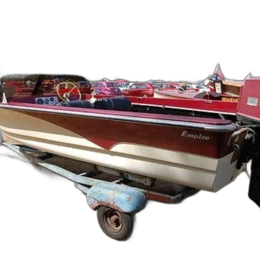 car, 3d render, vintage, wooden transparent PNG cut-out