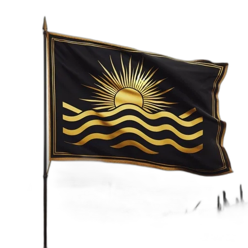 concept art, large, black, flag transparent PNG cut-out