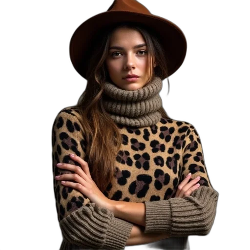 hat, jacket, dress, face transparent PNG cut-out