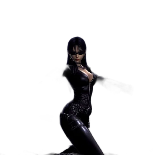 dress, weapon, concept art, 3d render transparent PNG cut-out