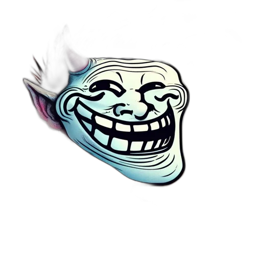 mask, staff, face, creature transparent PNG cut-out