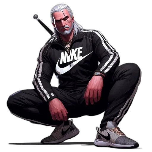 jacket, weapon, shoes, staff transparent PNG cut-out