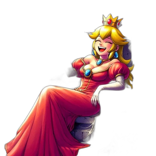 crown, dress, staff, weapon transparent PNG cut-out