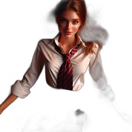 staff, jacket, dress, photorealistic transparent PNG cut-out