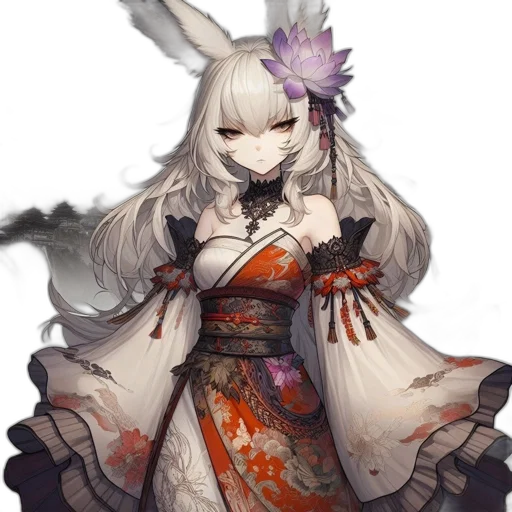 staff, dress, dragon, weapon transparent PNG cut-out