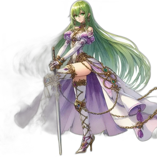 sword, weapon, staff, dress transparent PNG cut-out