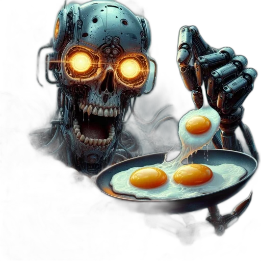 food, robot, concept art, comic book art transparent PNG cut-out