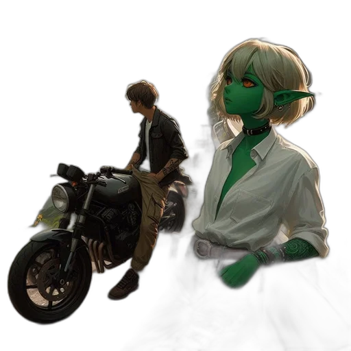 jacket, mask, concept art, 3d render transparent PNG cut-out