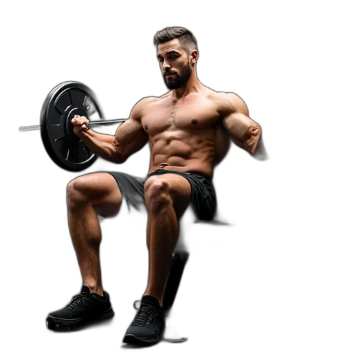 weapon, photorealistic, body, solid transparent PNG cut-out
