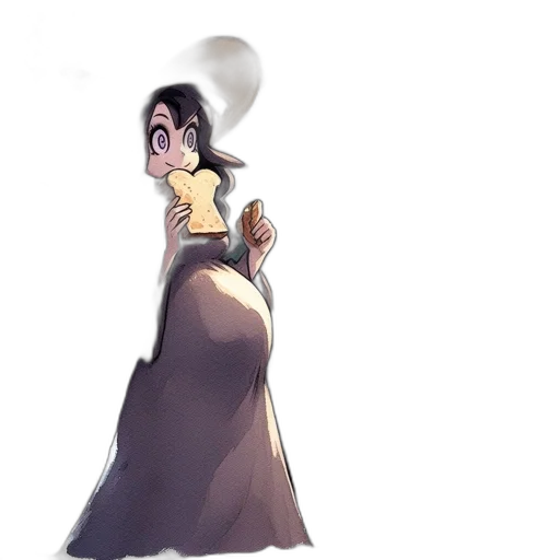 dress, staff, crown, hat transparent PNG cut-out