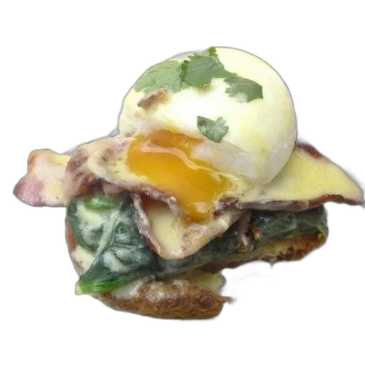food, plate, eggs, benedict transparent PNG cut-out