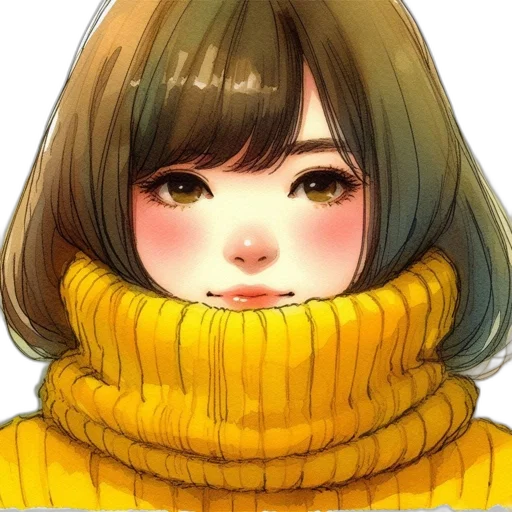face, jacket, mask, hair transparent PNG cut-out