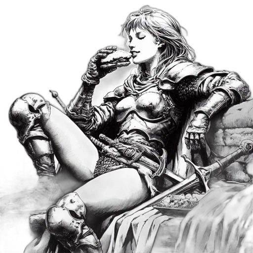 sword, weapon, comic book art, fantasy art transparent PNG cut-out