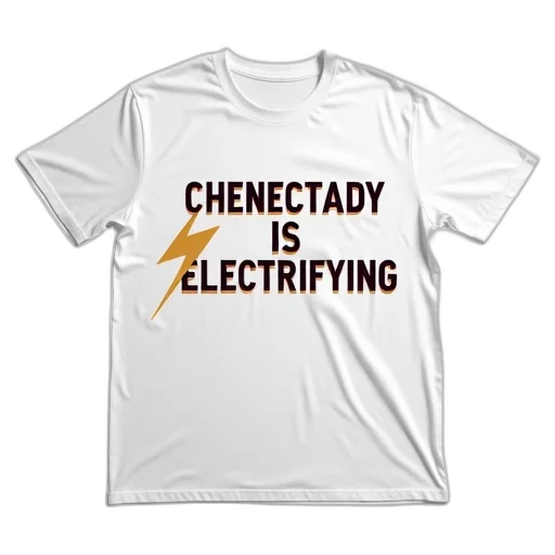 white, t-shirt, text, chenectady transparent PNG cut-out
