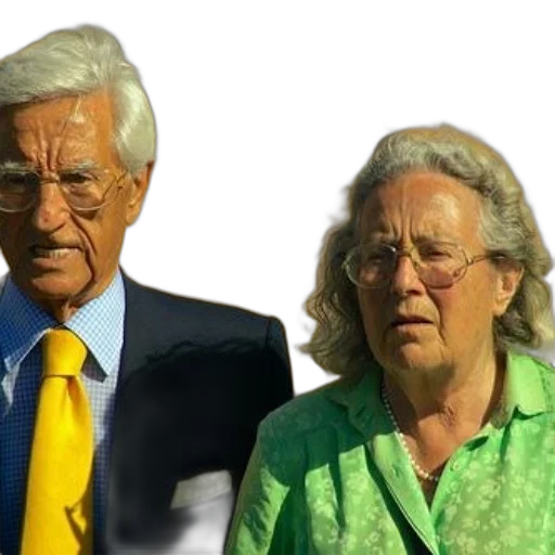 staff, face, older, couple transparent PNG cut-out