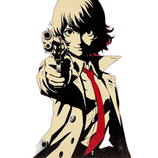 weapon, jacket, comic book art, concept art transparent PNG cut-out