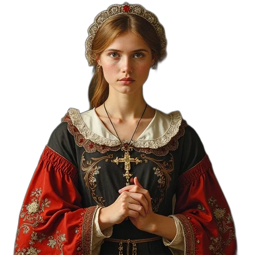 crown, dress, jewelry, staff transparent PNG cut-out