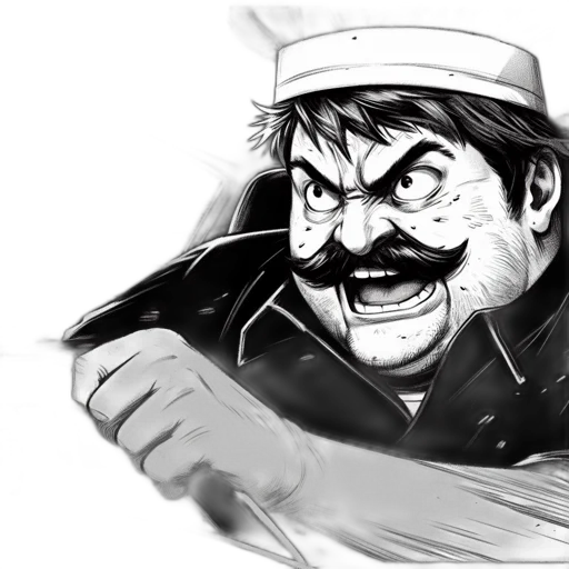 face, hat, comic book art, concept art transparent PNG cut-out