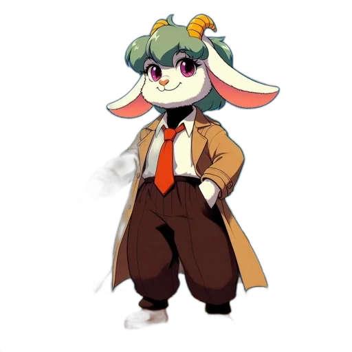 staff, hat, jacket, animal transparent PNG cut-out