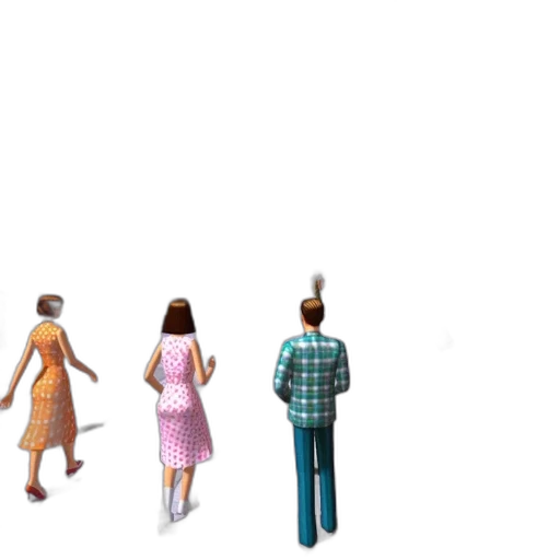 dress, staff, umbrella, robot transparent PNG cut-out