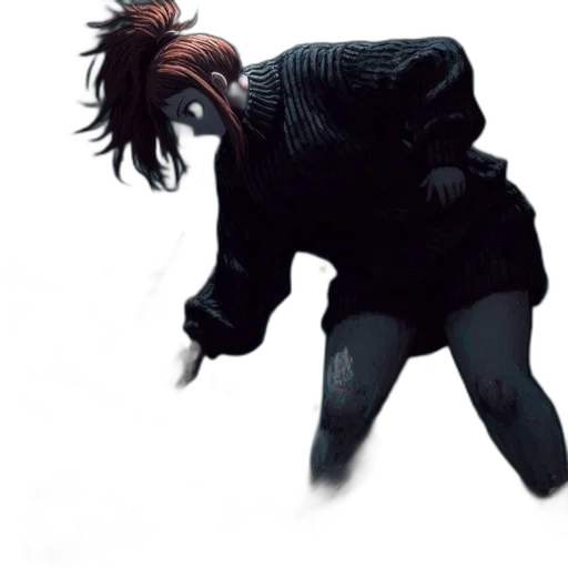 jacket, mask, creature, hair transparent PNG cut-out
